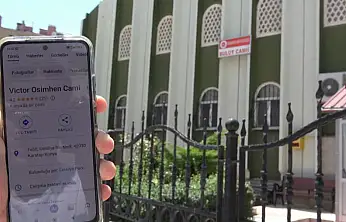 Konya'da Bulut Camii, Google Haritalar'da 'Victor Osimhen Camii' olarak göründü