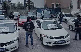 Konya'da 'change araç' çetesine büyük operasyon: 115 araca el konuldu! Piyasa değeri 95 milyon