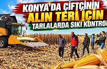 Konya'da çiftçinin alın teri için tarlalarda sıkı kontrol
