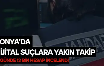 Konya'da dijital suçlara yakın takip: 15 günde 13 bin hesap incelendi