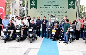 Konya'da engelleri aşmak için 80 akülü araç