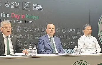 Konya'da Filistin için  anlamlı buluşma öncesi basın toplantısı düzenlendi