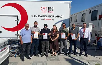 Konya'da hayat kurtaran bağışçılara madalya