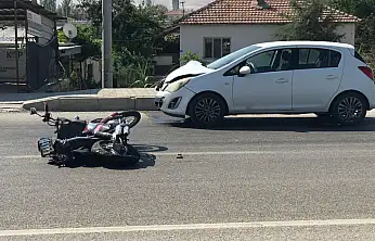 Konya'da kaza! Motosiklet sürücüsü ağır yaralı