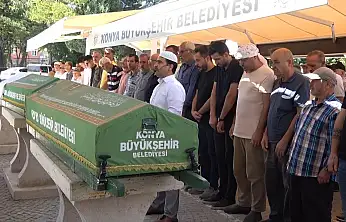 Konya'da kazada hayatını kaybeden çift toprağa verildi