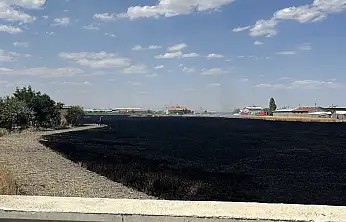 Konya'da korkutan tarla yangını!