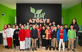 Konya'da minikler geri dönüşümü atölyede öğrendi