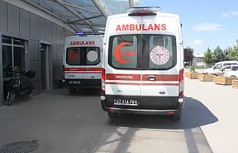 Konya'da motosiklet kazası