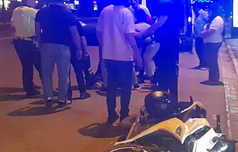 Konya'da motosiklet sürücüsü ölümden döndü!