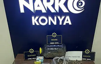 Konya'da narkotik ekiplerden nefes kesen operasyon: 8 gözaltı