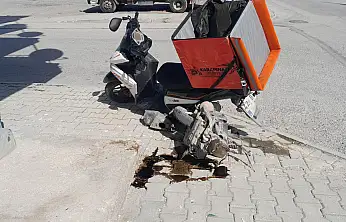 Konya'da otomobil ve motosiklet çarpıştı