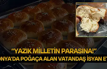 Konya'da poğaça alan vatandaş isyan etti: 'Yazık milletin parasına!'