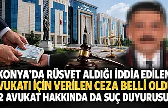 Konya'da rüşvet aldığı iddia edilen avukatı için verilen ceza belli oldu: 2 avukat hakkında da suç duyurusu!