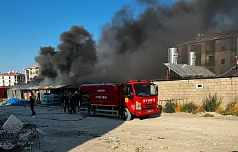 Konya'da şantiyede alevler yükseldi! Ekipler zamanla yarıştı