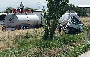 Konya'da tanker kazası: Sürücü yaralandı!