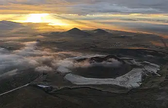 Konya'da yağmur sonrası ortaya çıkan manzara mest etti