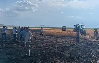 Konya'da yangın paniği! 20 dekarlık alan kül oldu
