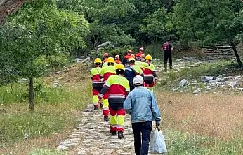 Konya'da zorlu arazide umutlu bekleyiş