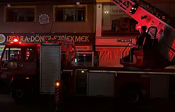 Konya'daki etliekmek fırınında yangın paniği