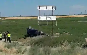 Konya'daki kazada sürücü ölümden döndü!