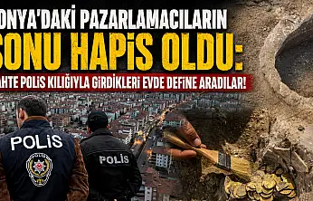 Konya'daki pazarlamacıların sonu hapis oldu: Sahte polis kılığıyla girdikleri evde define aradılar!