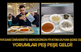Konya'daki üniversite menüsünün fiyatını duyan şoke oldu: Yorumlar peş peşe geldi!