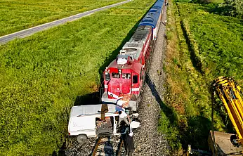 Konya istikametindeki tren seferinde korkunç kaza!