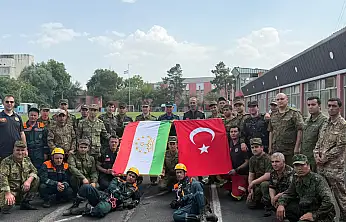 Konya itfaiyesi Tacikistan'da sahada