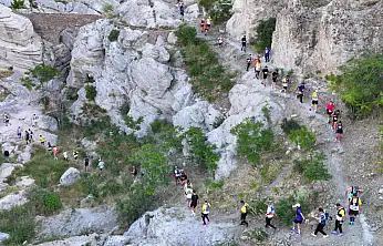 Konya'nın doğasında uluslararası koşu heyecanı