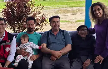 Konya'nın en yaşlı babasına sürpriz