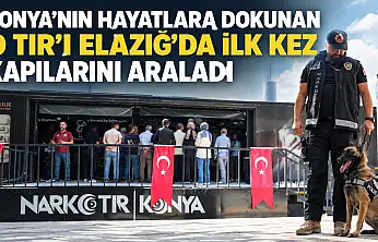 Konya'nın hayatlara dokunan o TIR'ı Elazığ'da ilk kez kapılarını araladı
