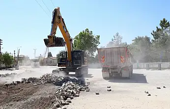 Konya'nın o caddesinde altyapı ve asfalt seferberliği