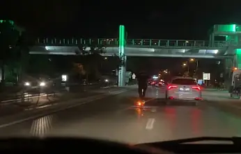 Konya trafiğinde tehlikeli dakikalar!