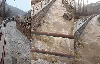 Konya'ya bereket yağdı, dereler coştu