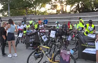 Konya yolundaki acı kayıp için başkentte pedalladılar