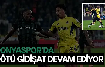 Konyaspor'da kötü gidişat devam ediyor