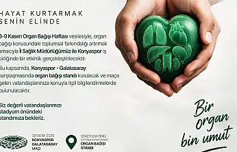 Konyaspor'dan organ bağışı farkındalığı için anlamlı etkinlik