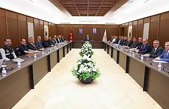 Konyaspor-Filistin maçı öncesi güvenlik zirvesi