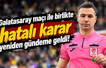Konyaspor-Galatasaray maçının hakemiyle birlikte o karar yeniden gündeme geldi