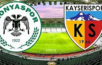 Konyaspor - Kayserispor maçında ilk yarıda gol sesi çıkmadı!