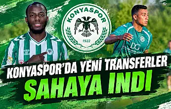Konyaspor'un yeni transferleri ilk kez sahaya indi!
