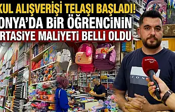 Okul alışverişi telaşı başladı! Konya'da bir öğrencinin kırtasiye maliyeti belli oldu