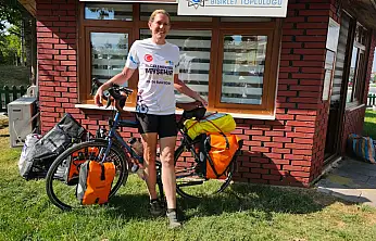 Pedalları Avrupa için çevirdi, soluğu Konya'da aldı