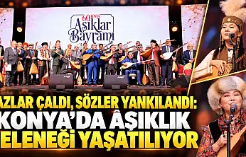 Sazlar çaldı, sözler yankılandı: Konya'da âşıklık geleneği yaşatılıyor