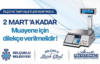 Selçuklu Belediyesi'nden esnafa önemli hatırlatma!
