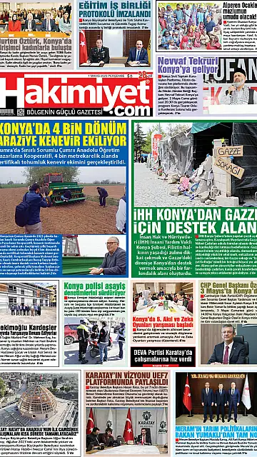 E-Gazete - Tarih: 01 Mayıs 2025