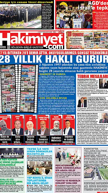 E-Gazete - Tarih: 02 Ağustos 2024