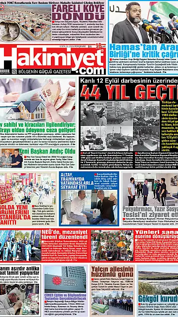 E-Gazete - Tarih: 12 Eylül 2024