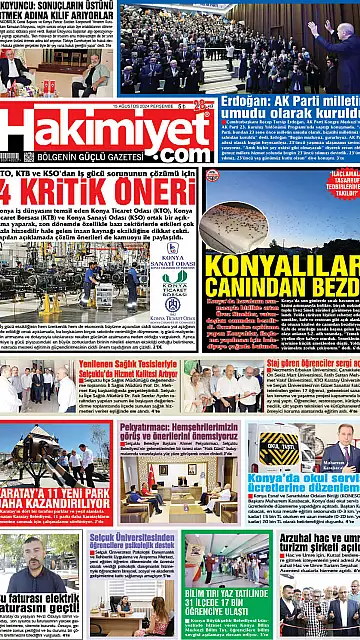 E-Gazete - Tarih: 15 Ağustos 2024