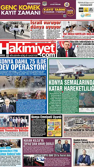 E-Gazete - Tarih: 18 Haziran 2025